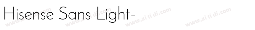 Hisense Sans Light字体转换 Hisense Sans Light字体转换